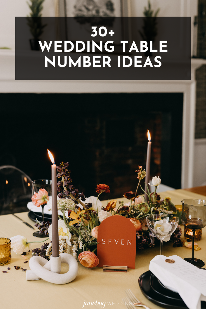 wedding table numbers