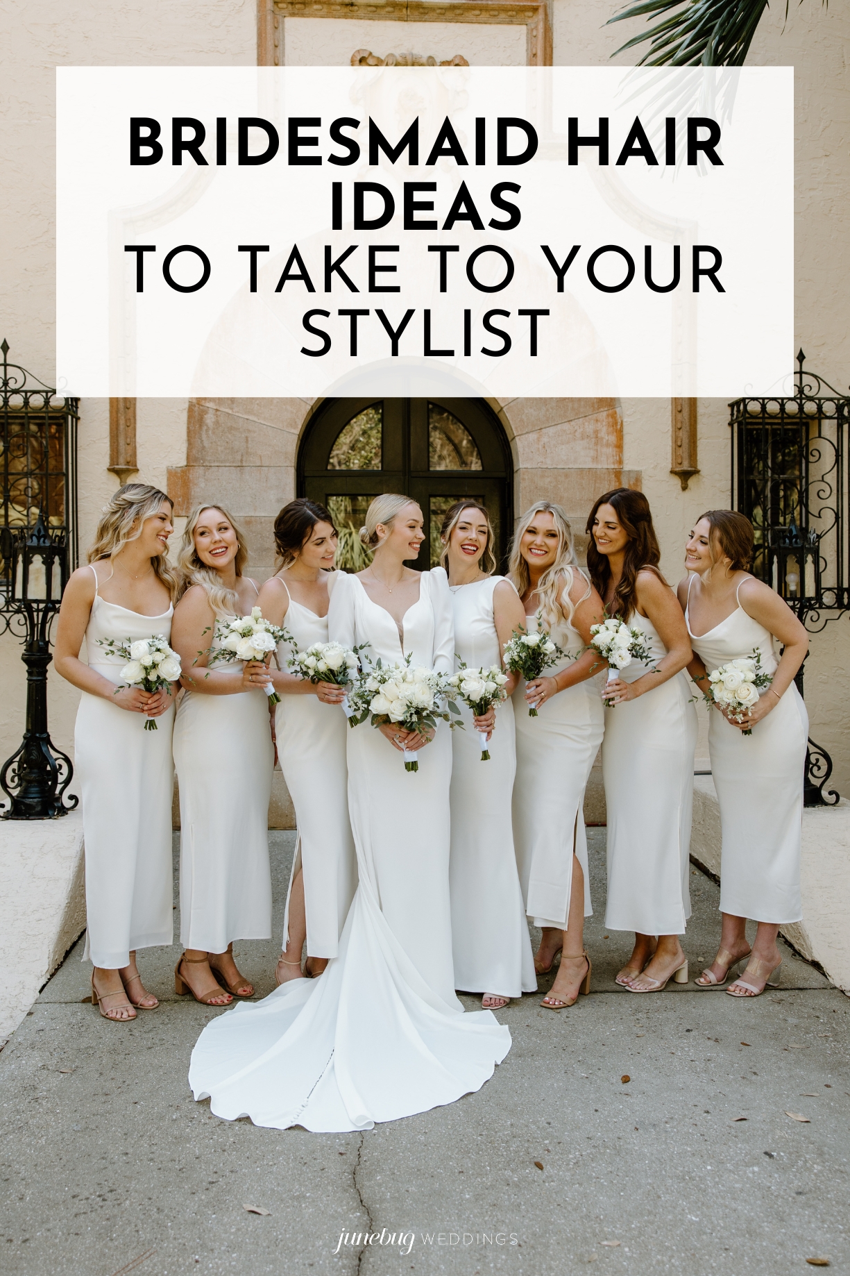 bridesmaid hair ideas graphic