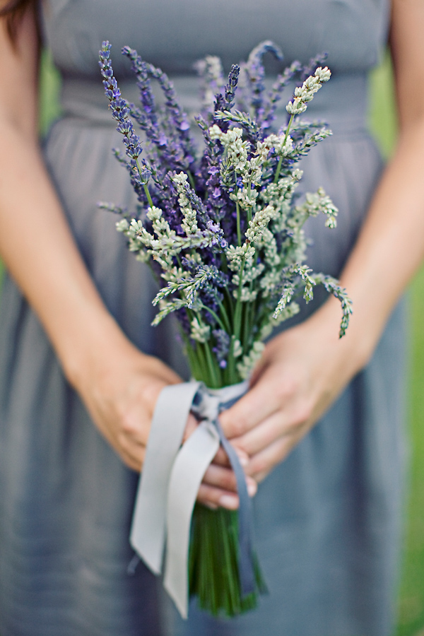 Bridesmaid wearing purple dress and holding bouquet made of lavendar with a lavendar colored ribbon - wedding photo by Meg Perotti Bridesmaid wearing purple dress and holding bouquet made of lavendar with a lavendar colored ribbon - wedding photo by Meg Perotti