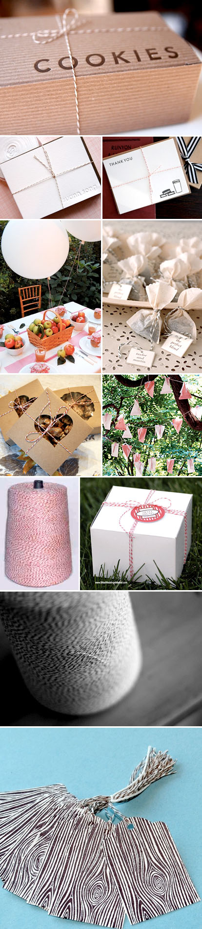 Baker's twine wedding decoration for favors, gifts, and decor Baker's twine wedding decoration for favors, gifts, and decor
