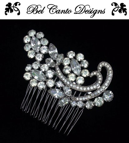 Vintage bridal hair accessories and jewelry from Bel Canto Designs Vintage bridal hair accessories and jewelry from Bel Canto Designs