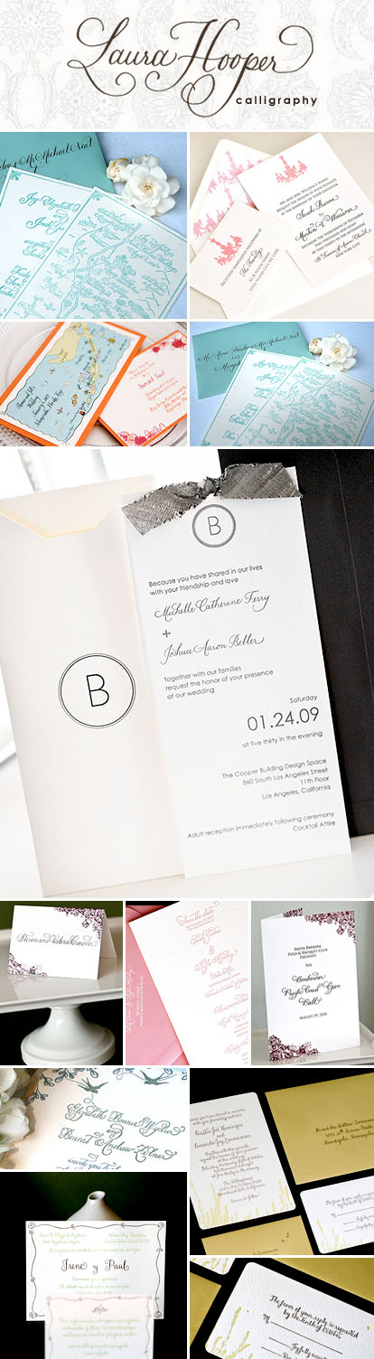 Laura Hooper Calligraphy and Lucky Orchid Invitations Laura Hooper Calligraphy and Lucky Orchid Invitations