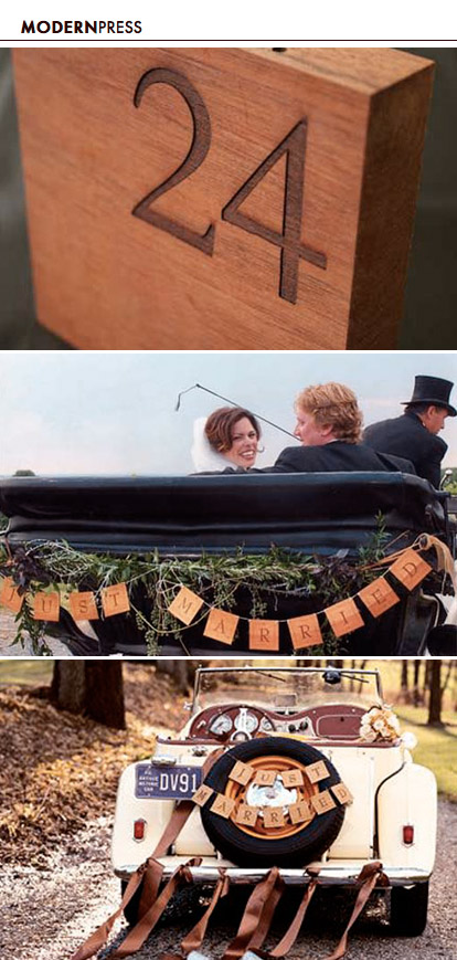 wooden wedding accessories by Modern Press wooden wedding accessories by Modern Press