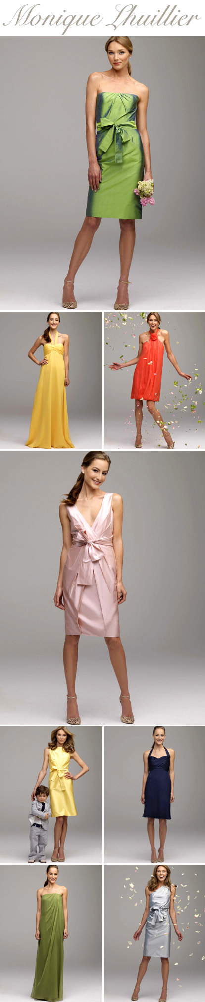Bridesmaids dresses by Monique Lhuillier Bridesmaids dresses by Monique Lhuillier