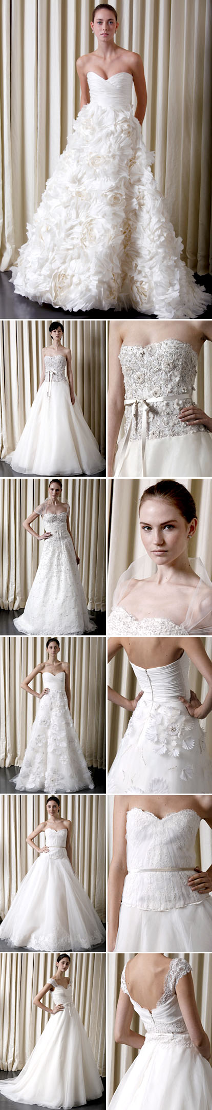 Spring 2010 bridal collection from Monique Lhuillier Spring 2010 bridal collection from Monique Lhuillier