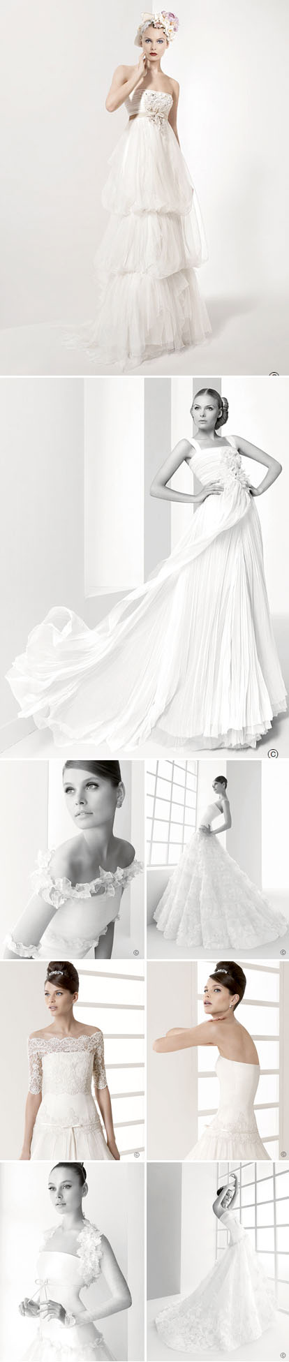 wedding dresses shrugs, boleros and wraps by Rosa Clara, Christian Lacroix and Jesus Del Pozo wedding dresses shrugs, boleros and wraps by Rosa Clara, Christian Lacroix and Jesus Del Pozo