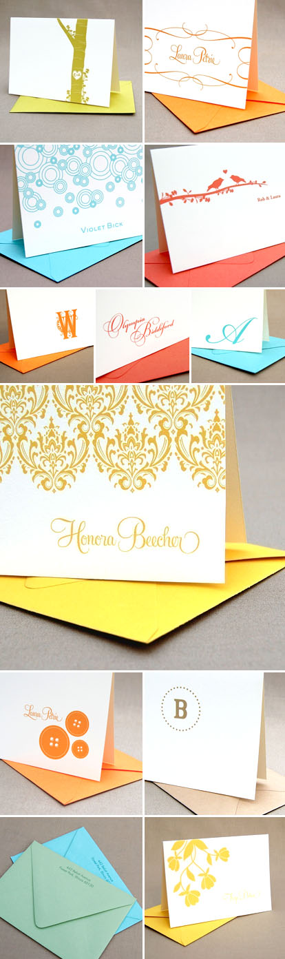 beautiful personalized wedding thank you notes from Silhouette Blue on Etsy.com beautiful personalized wedding thank you notes from Silhouette Blue on Etsy.com