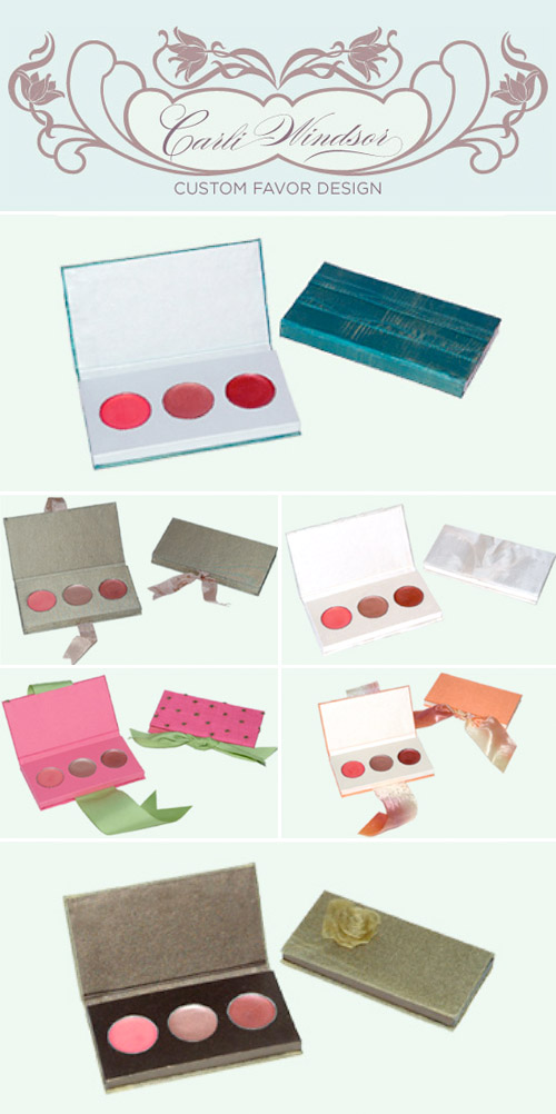 Custom lip gloss wedding favors by Carli Windsor Custom lip gloss wedding favors by Carli Windsor