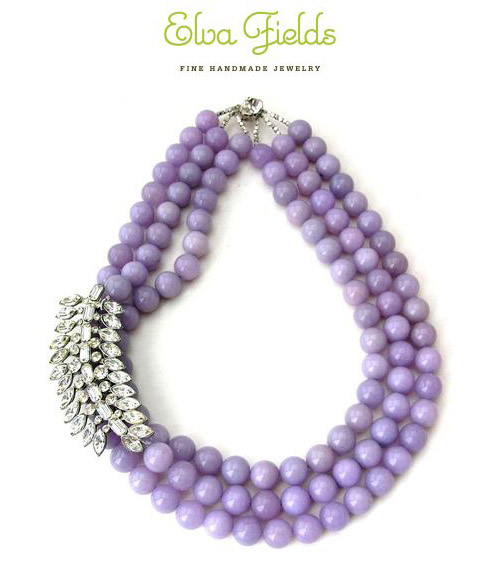 bright and bold purple necklace from Elva Fields bright and bold purple necklace from Elva Fields