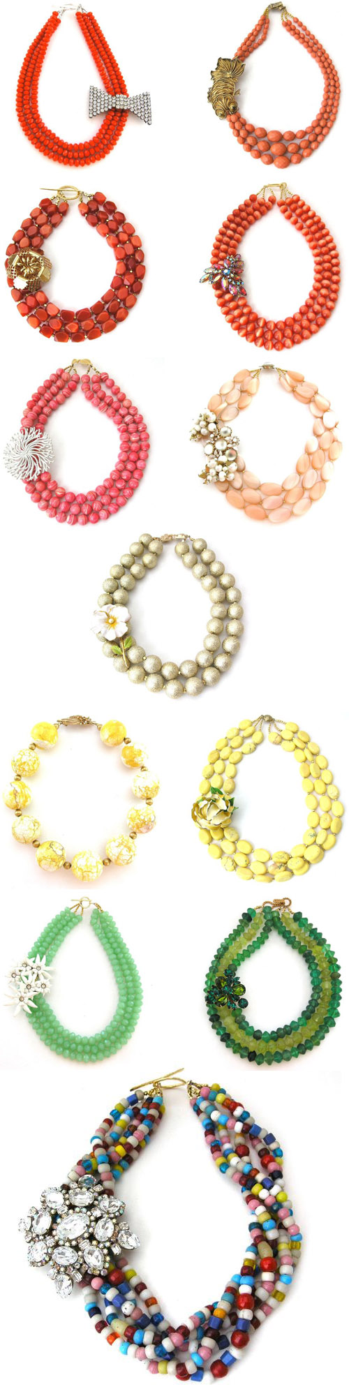 bright, colorful and bold necklaces from Elva Fields bright, colorful and bold necklaces from Elva Fields