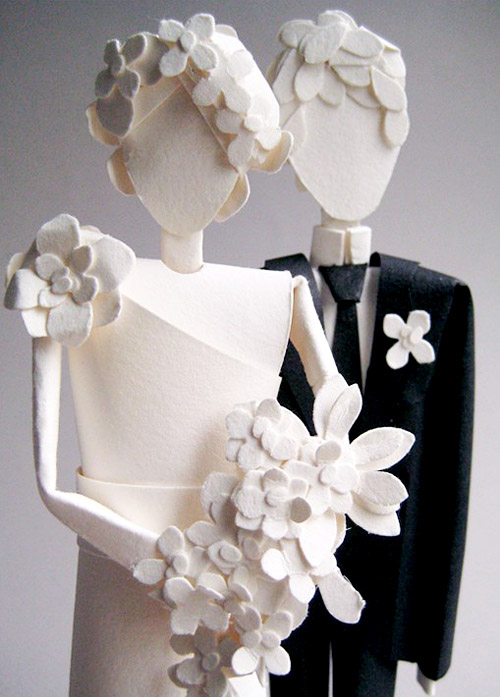 creative paper wedding cake toppers from concarta on etsy.com creative paper wedding cake toppers from concarta on etsy.com