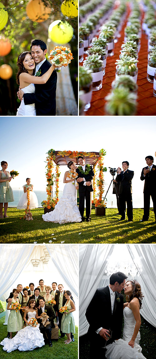 southern california orange, white and green wedding floral design by Nisie's Enchanted Florist, images by Ira Lippke Studios southern california orange, white and green wedding floral design by Nisie's Enchanted Florist, images by Ira Lippke Studios