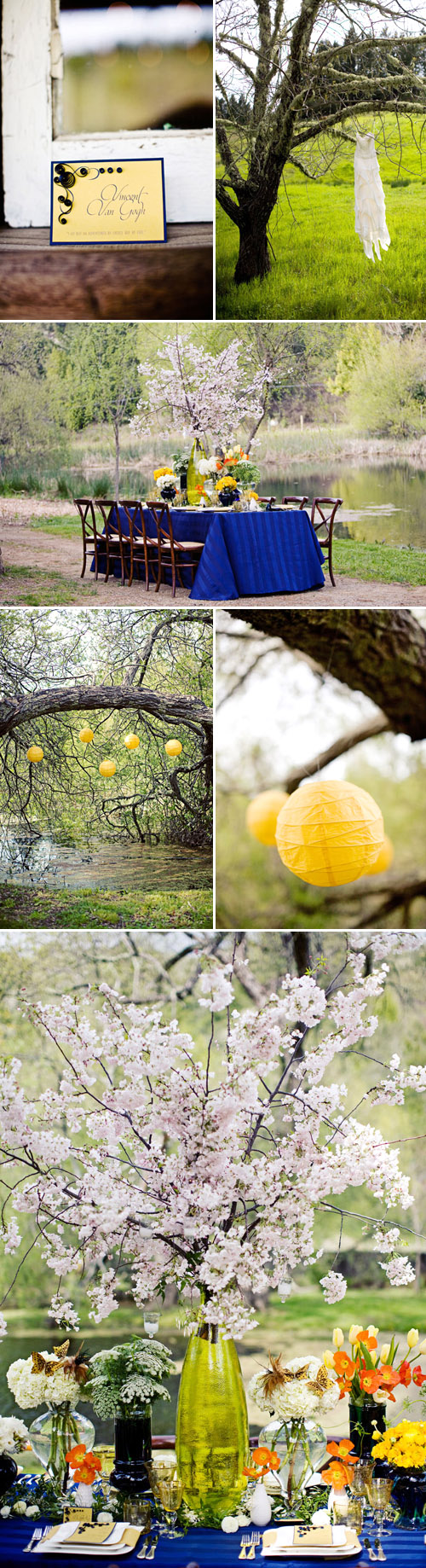 van gogh's starry night wedding table top and floral decor inspiration, images by meg perotti van gogh's starry night wedding table top and floral decor inspiration, images by meg perotti