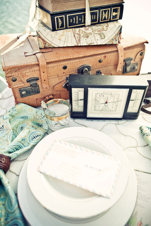 World traveler themed wedding table top design from Good Life Events, images by Llane Weddings World traveler themed wedding table top design from Good Life Events, images by Llane Weddings