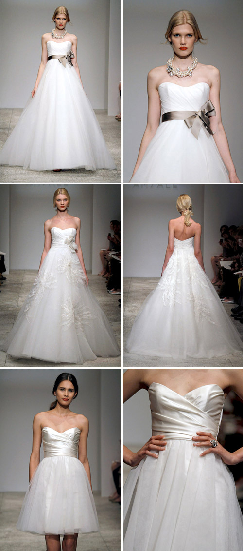 tulle accented wedding gown by amsale tulle accented wedding gown by amsale