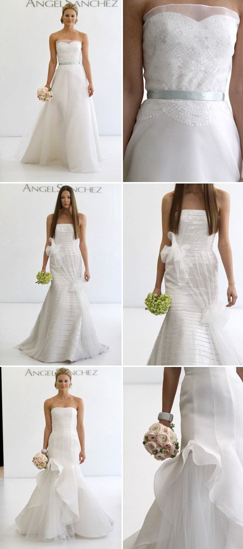 tulle accented wedding gown by angel sanchez tulle accented wedding gown by angel sanchez