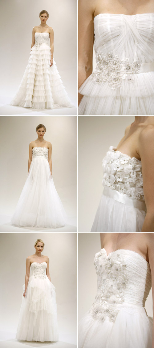 tulle accented wedding gown by reem acra tulle accented wedding gown by reem acra