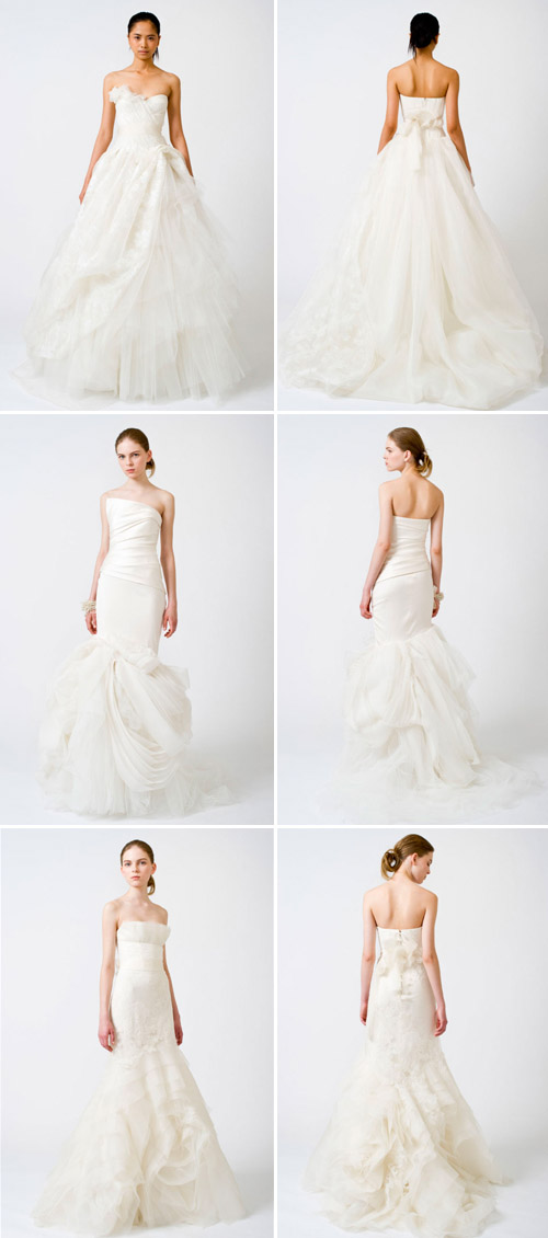 tulle accented wedding gown by vera wang tulle accented wedding gown by vera wang