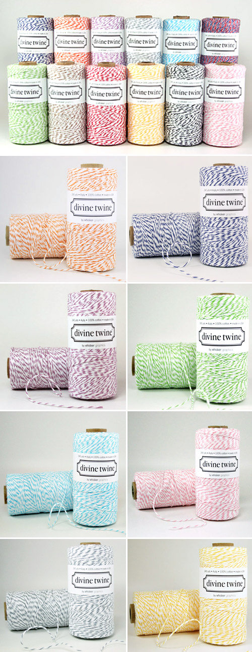 colorful baker's twine Divine Twine from Whisker Graphics colorful baker's twine Divine Twine from Whisker Graphics