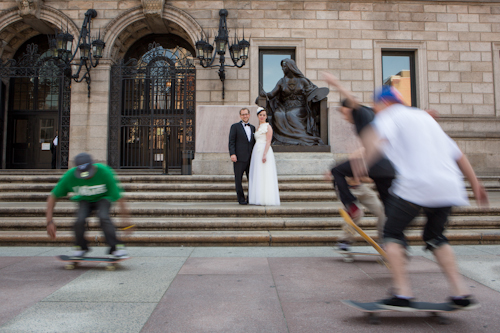 Boston Public Library Wedding, photos by Nathan Smith and Angi Welsch for Ira Lippke Studios | junebugweddings.com Boston Public Library Wedding, photos by Nathan Smith and Angi Welsch for Ira Lippke Studios | junebugweddings.com
