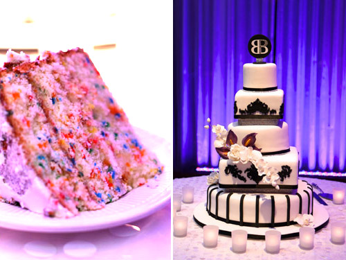 Fondant fun-fetti cake, photo by Arden Photography | Junebug Weddings Fondant fun-fetti cake, photo by Arden Photography | Junebug Weddings