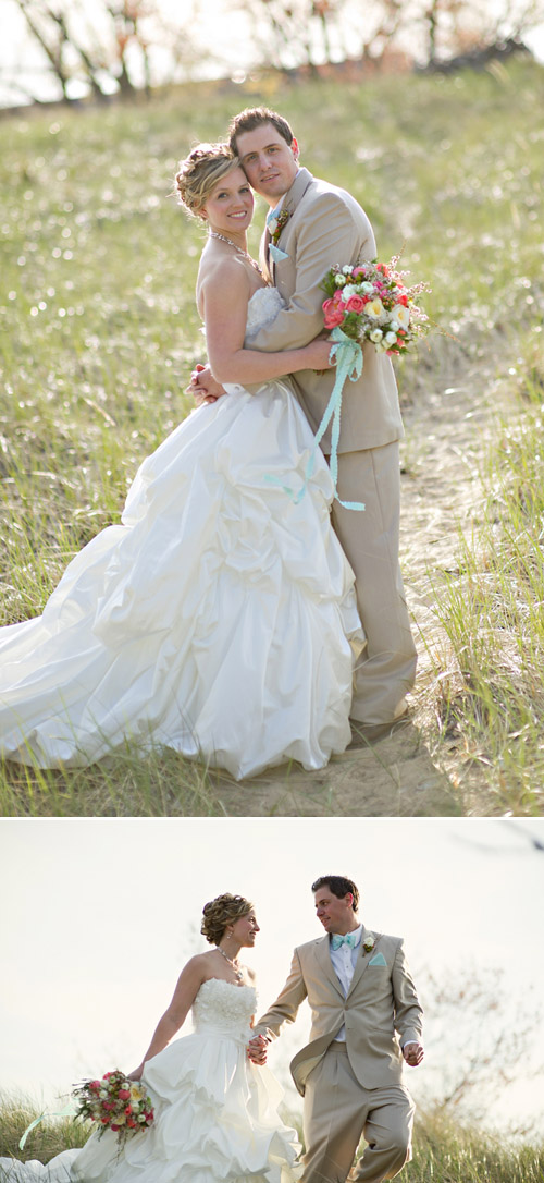 Coral and Turquoise Wedding Decor, Photo by Summer Jean Photography via Junebug Weddings Coral and Turquoise Wedding Decor, Photo by Summer Jean Photography via Junebug Weddings