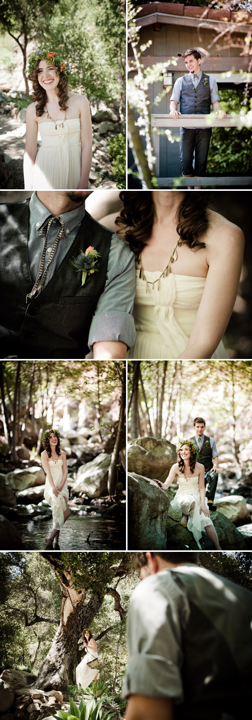 floral bridal hair wreaths, creative outdoor diy summer wedding at Calliote Canyon, Ojai, CA, photos by Viera Photographics floral bridal hair wreaths, creative outdoor diy summer wedding at Calliote Canyon, Ojai, CA, photos by Viera Photographics