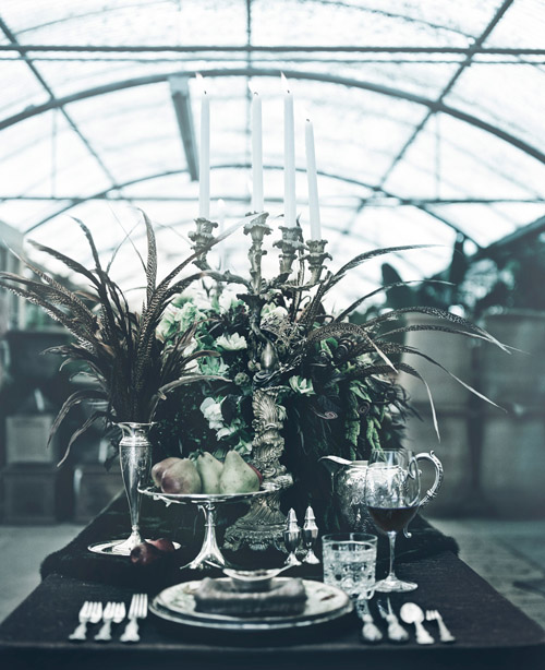 dark, mysterious, gothic wedding fashion, floral and decor inspiration, photo shoot by Joan Allen, Merryl Brown Events and Camilla Svensson Burns dark, mysterious, gothic wedding fashion, floral and decor inspiration, photo shoot by Joan Allen, Merryl Brown Events and Camilla Svensson Burns