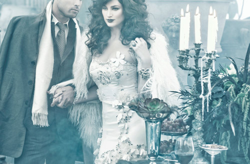 dark, mysterious, gothic wedding fashion, floral and decor inspiration, photo shoot by Joan Allen, Merryl Brown Events and Camilla Svensson Burns dark, mysterious, gothic wedding fashion, floral and decor inspiration, photo shoot by Joan Allen, Merryl Brown Events and Camilla Svensson Burns