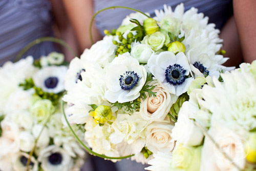 Black and White Anemone Bouquet by Flora Nova, Photo by Gabriel Boone Black and White Anemone Bouquet by Flora Nova, Photo by Gabriel Boone
