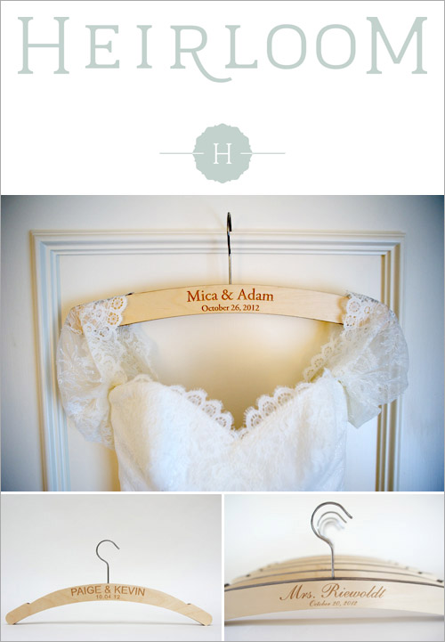 Custom Wedding Dress Hanger from Heirloom in the junebugweddings.com Holiday Bridal Fashion Giveaway! Custom Wedding Dress Hanger from Heirloom in the junebugweddings.com Holiday Bridal Fashion Giveaway!