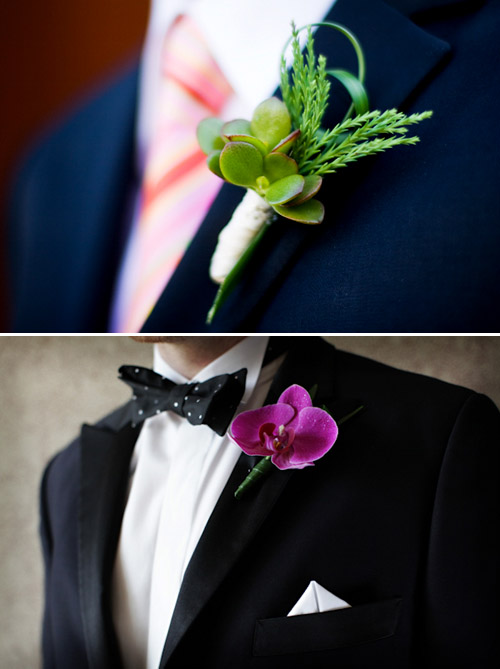 Formal Boutonnieres - Photos by Stephanie Cristalli and Chris plus Lynn | Junebug Weddings Formal Boutonnieres - Photos by Stephanie Cristalli and Chris plus Lynn | Junebug Weddings
