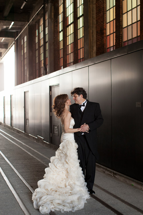 bright black, white, orange and yellow modern NYC loft wedding, photos by Image Singuliere via JunebugWeddings.com bright black, white, orange and yellow modern NYC loft wedding, photos by Image Singuliere via JunebugWeddings.com