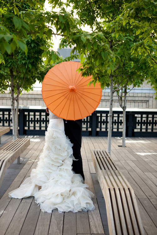 bright black, white, orange and yellow modern NYC loft wedding, photos by Image Singuliere via JunebugWeddings.com bright black, white, orange and yellow modern NYC loft wedding, photos by Image Singuliere via JunebugWeddings.com