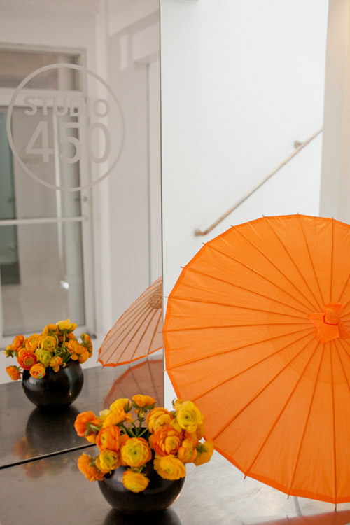 bright black, white, orange and yellow modern NYC loft wedding, photos by Image Singuliere via JunebugWeddings.com bright black, white, orange and yellow modern NYC loft wedding, photos by Image Singuliere via JunebugWeddings.com