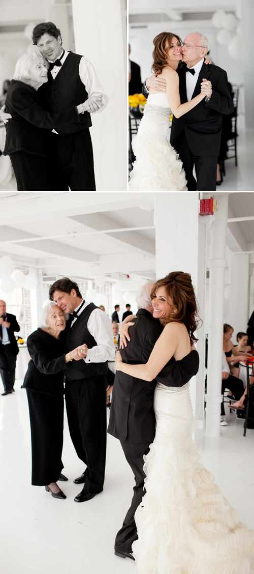 bright black, white, orange and yellow modern NYC loft wedding, photos by Image Singuliere via JunebugWeddings.com bright black, white, orange and yellow modern NYC loft wedding, photos by Image Singuliere via JunebugWeddings.com