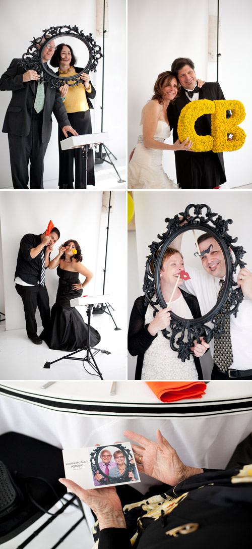 bright black, white, orange and yellow modern NYC loft wedding, photos by Image Singuliere via JunebugWeddings.com bright black, white, orange and yellow modern NYC loft wedding, photos by Image Singuliere via JunebugWeddings.com