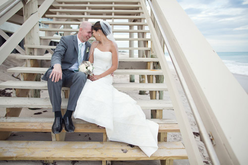 Beach Wedding with muted color palette, Photos by Vitalic Photo | Junebug Weddings Beach Wedding with muted color palette, Photos by Vitalic Photo | Junebug Weddings
