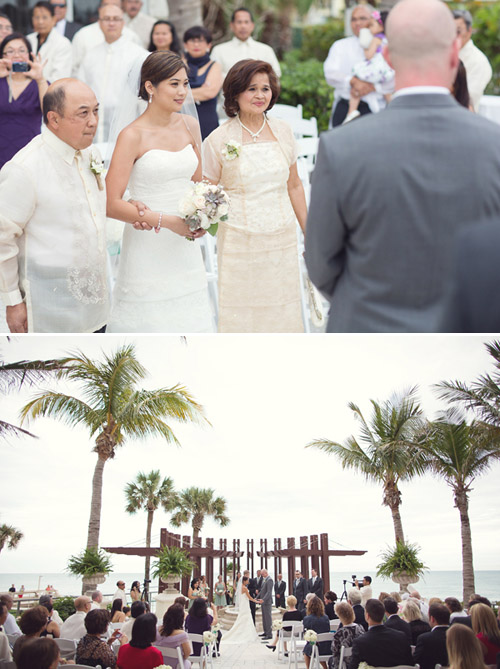 Beach Wedding with muted color palette, Photos by Vitalic Photo | Junebug Weddings Beach Wedding with muted color palette, Photos by Vitalic Photo | Junebug Weddings