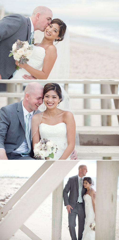 Beach Wedding with muted color palette, Photos by Vitalic Photo | Junebug Weddings Beach Wedding with muted color palette, Photos by Vitalic Photo | Junebug Weddings