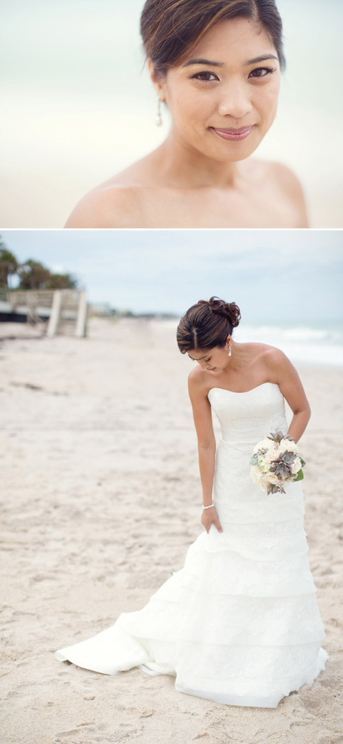 Beach Wedding with muted color palette, Photos by Vitalic Photo | Junebug Weddings Beach Wedding with muted color palette, Photos by Vitalic Photo | Junebug Weddings