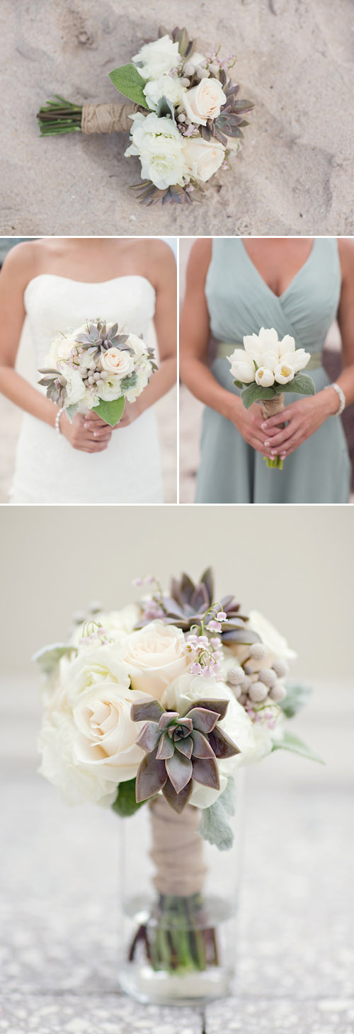 Beach Wedding with muted color palette, Photos by Vitalic Photo | Junebug Weddings Beach Wedding with muted color palette, Photos by Vitalic Photo | Junebug Weddings