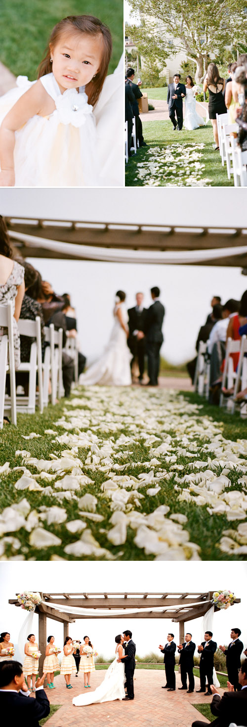 Ocean view wedding at Terranea Resort, photo by Picotte Photography Ocean view wedding at Terranea Resort, photo by Picotte Photography