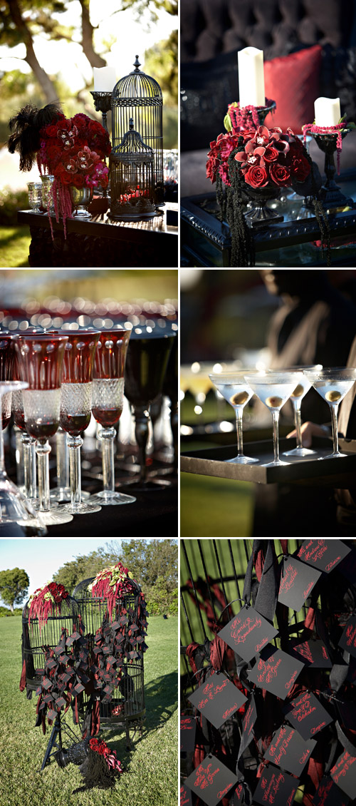 dark, dramatic and sexy red and black los angeles wedding designed by Kristin Banta Events, photos by Miki & Sonja Photography dark, dramatic and sexy red and black los angeles wedding designed by Kristin Banta Events, photos by Miki & Sonja Photography