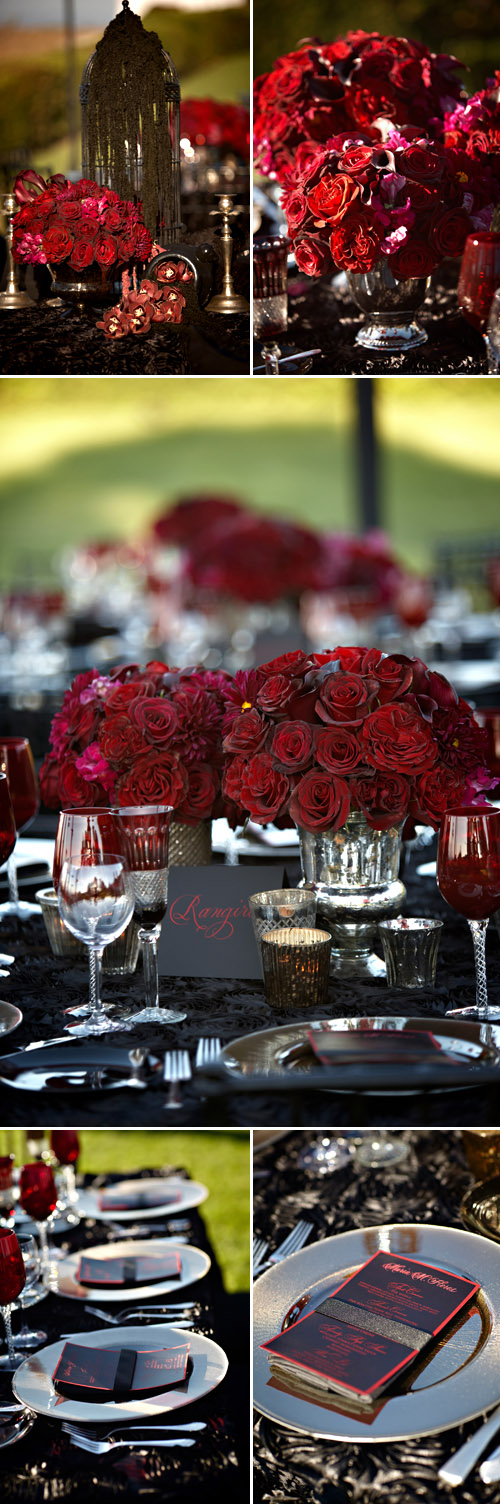 dark, dramatic and sexy red and black los angeles wedding designed by Kristin Banta Events, photos by Miki & Sonja Photography dark, dramatic and sexy red and black los angeles wedding designed by Kristin Banta Events, photos by Miki & Sonja Photography