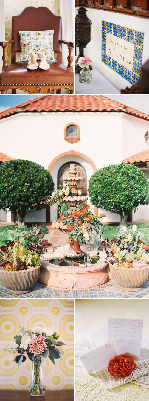 Romantic Spanish old-california wedding decor at La Familia Ranch in San Luis Obispo, CA Romantic Spanish old-california wedding decor at La Familia Ranch in San Luis Obispo, CA