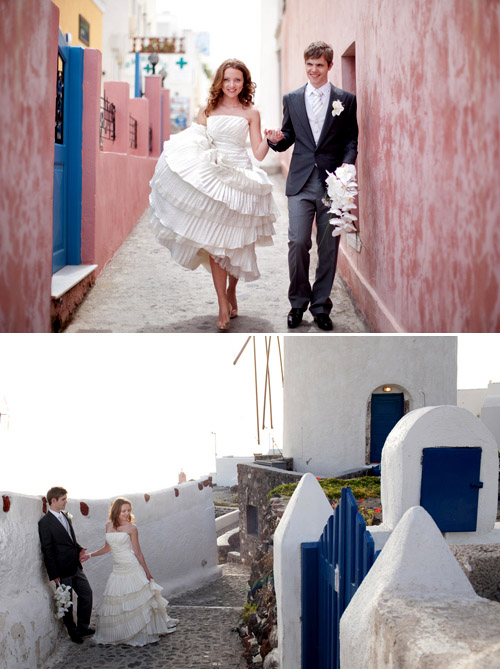 Santorini Greece Wedding, photo by John and Joseph Photography Santorini Greece Wedding, photo by John and Joseph Photography
