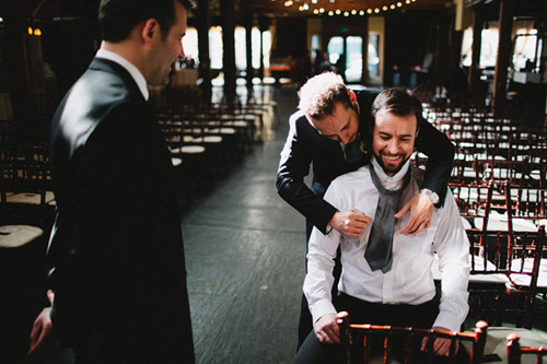 SODO Park Wedding, Photo by Benj Haisch via Junebug Weddings SODO Park Wedding, Photo by Benj Haisch via Junebug Weddings