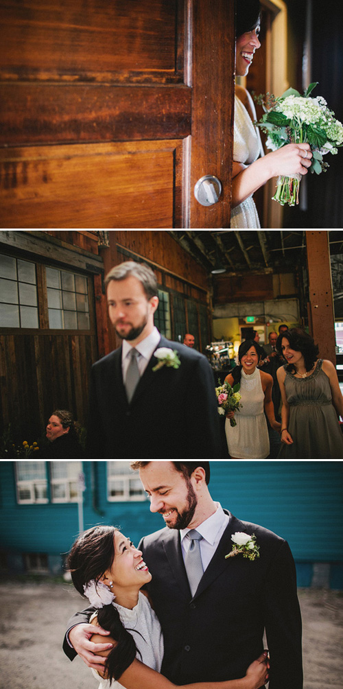 SODO Park Wedding, Photo by Benj Haisch via Junebug Weddings SODO Park Wedding, Photo by Benj Haisch via Junebug Weddings
