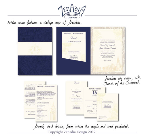 Custom Wedding Invitations by Zenadia Design | via junebugweddings.com Custom Wedding Invitations by Zenadia Design | via junebugweddings.com